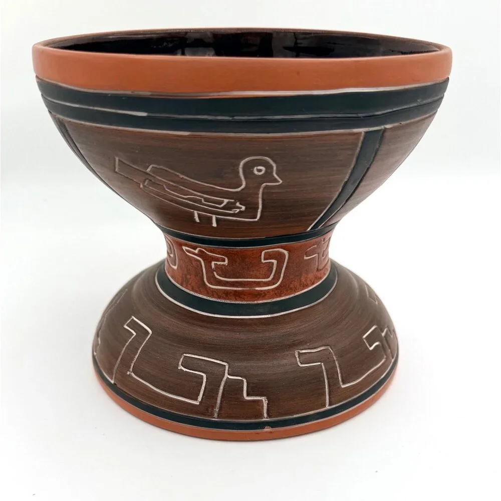 Mexican Terracotta Pottery Vase 6